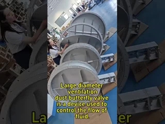 Βαλβίδα πεταλούδας για αγωγούς εξαερισμού μεγάλου διαμετρήματος