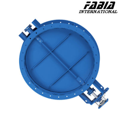 50mm 400mm 300mm Carbon Steel Flanged Ventilation Butterfly Valve