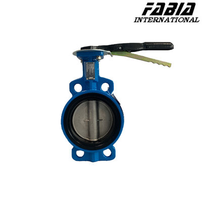 DN125 Carbon Steel Butterfly Valve With EPDM Seal And Stainless Steel Plate For Ventilation