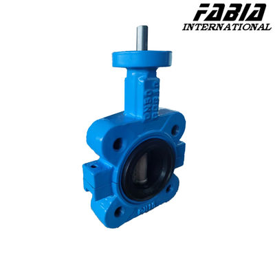 DN50 Industrial Butterfly Valve With Stainless Steel Plate For Corrosion Resistance