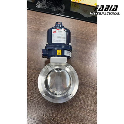 KF100 DN50 Stainless Steel Electric Butterfly Valve With Impact Structure And High Sealing Performance