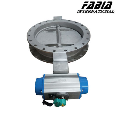 Center Line Pipe Air Valve Pneumatic Industrial Butterfly Valve For Coal Chemical Industry