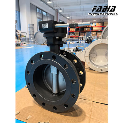 DN200 Worm Gear Εγχειρίδιο από ανοξείδωτο χάλυβα υψηλής απόδοσης διπλή εκκεντρική βαλβίδα πεταλούδας βαλβίδα νερού